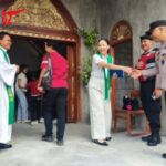 Personel Gabungan Polres Bangli Amankan Ibadah Minggu di Gereja Marga Rahayu