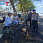 Patroli Pesisir Pantai Masceti, Sat Polairud Polres Gianyar Tingkatkan Keamanan dan Berikan Imbauan Kamtibmas