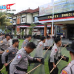 Wujud Kesiapsiagaan, Polres Bangli Gelar Latihan Dalmas dan Cek Peralatan Antisipasi Perkembangan Situasi
