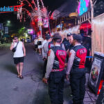 Patroli Biru Polres Badung Sambangi Hiburan Malam, Ajak Security Bersinergi Jaga Kamtibmas