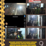 Polsek Dentim Datangi Lokasi Keributan Antar Penghuni Kos di Jalan Akasia XVI Gang Durian