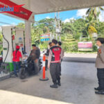 Pastikan Stok Aman, Polsek Kota Polres Bangli Patroli dan Cek SPBU Pasca Penyesuaian Harga BBM