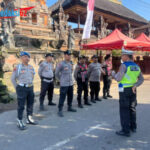 Bhabinkamtibmas dan Personel Polsek Gianyar Amankan Lomba Mewarnai HUT ST. Budhi Sentana Bakti ke-67