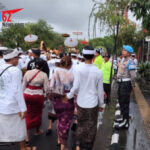 Polres Gianyar Amankan Ribuan Pamedek dalam Upacara Pamendak Agung dan Pacepukan Patapakan Barong