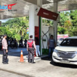 Patroli ke SPBU, Polsek Kota Polres Bangli Pastikan Stok BBM Aman Pasca Penyesuaian Harga