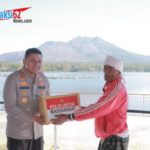 Merah Putih Berkibar di Puncak Batur: Polres Bangli Gelar Bakti Sosial dan Bersih-Bersih Jelang HUT RI ke-81