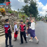 Hadir dengan Senyum dan Sapa, Samapta Polres Bangli Patroli Rutin Jaga Nyaman Wisatawan