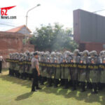 Tingkatkan Kesiapsiagaan, Personel Polresta Denpasar Laksanakan Latihan Dalmas