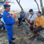 Polairud Polres Gianyar Perkuat Patroli Pesisir Masceti, Imbau Wisatawan Utamakan Keselamatan